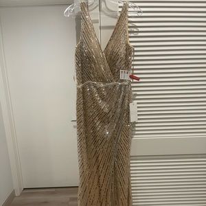 Brand New Mac Duggal Sequin Evening Dress